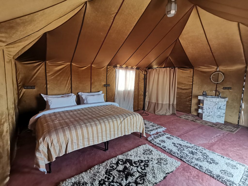 luxury double tent - luxury single tent - morocco desert camps